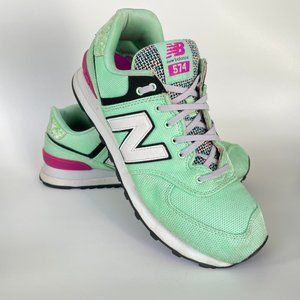 New Balance Art School 574 Classic Running Shoes WL574ASE, Agave Green, Size 10